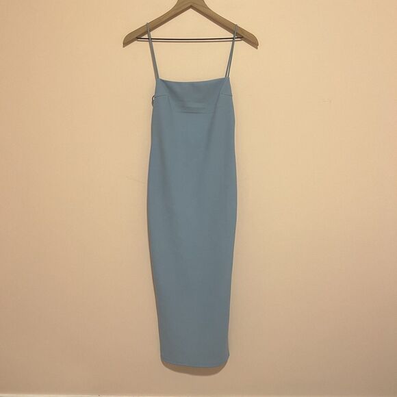 NWT Hello Molly Charmed Midi Dress in Blue Women's Size US 4 Small - Picture 4 of 10